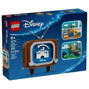 NEW LEGO Disney Classic Animation Scenes 40774 Retro TV Collectible Display Set